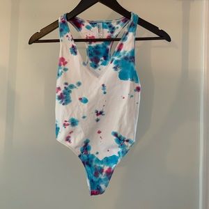 Tie-dye body suit